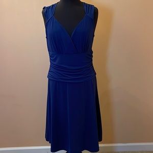 Beautiful blue dress with yummy support